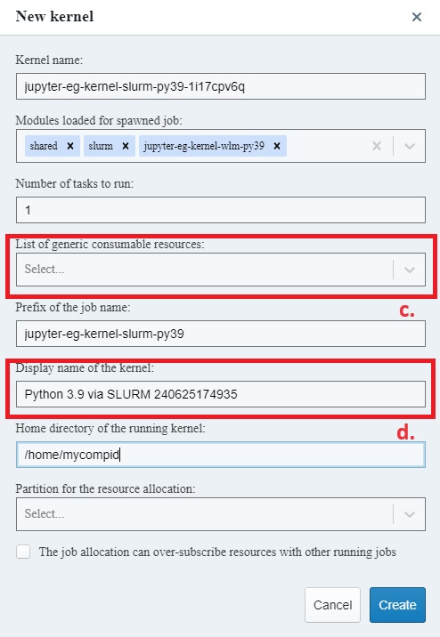 Create kernel from kernel template